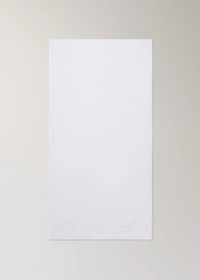 Children's bath towel with embroidered stars