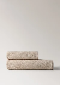 Children's bath towel with glow-in-the-dark stars