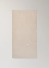 Children's bath towel with glow-in-the-dark stars