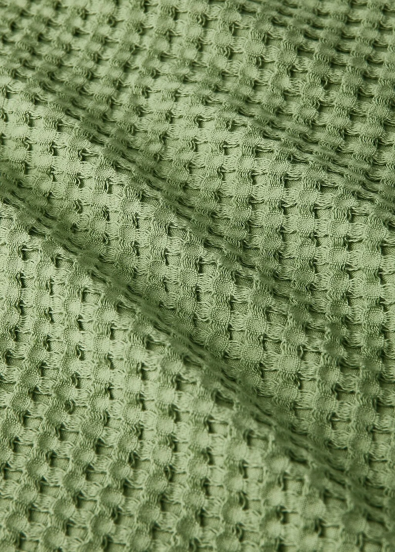 Children's waffle cotton washbasin towel