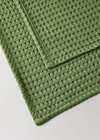 Children's waffle cotton shower towel