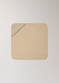 Children's cotton striped bath poncho