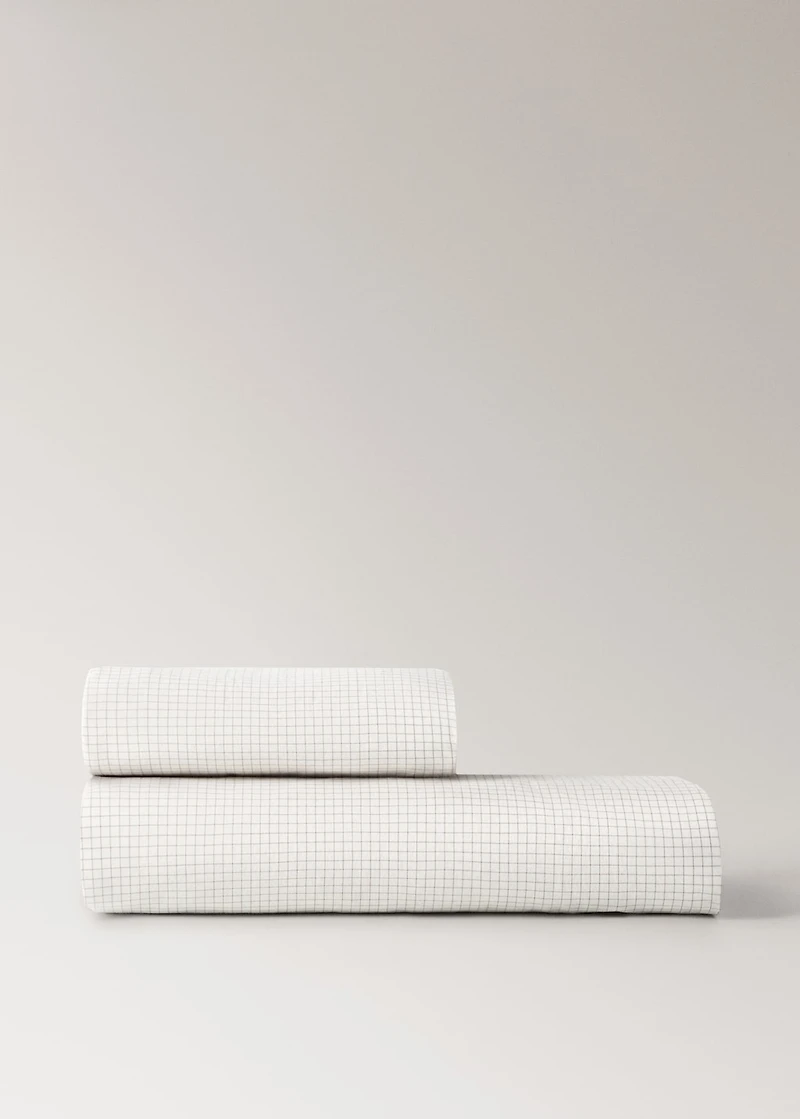 Children's cotton check towel