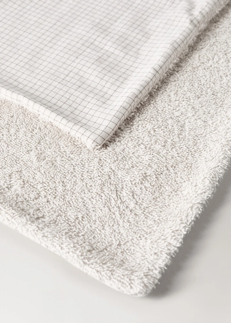 Children's cotton check towel