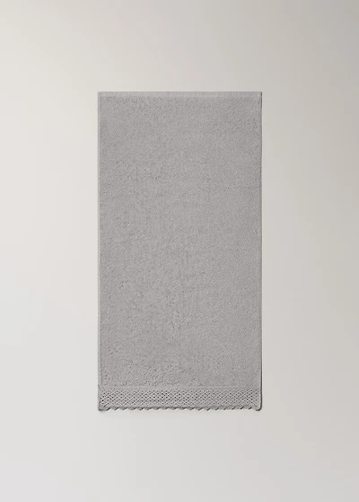 100% cotton lace washbasin towel