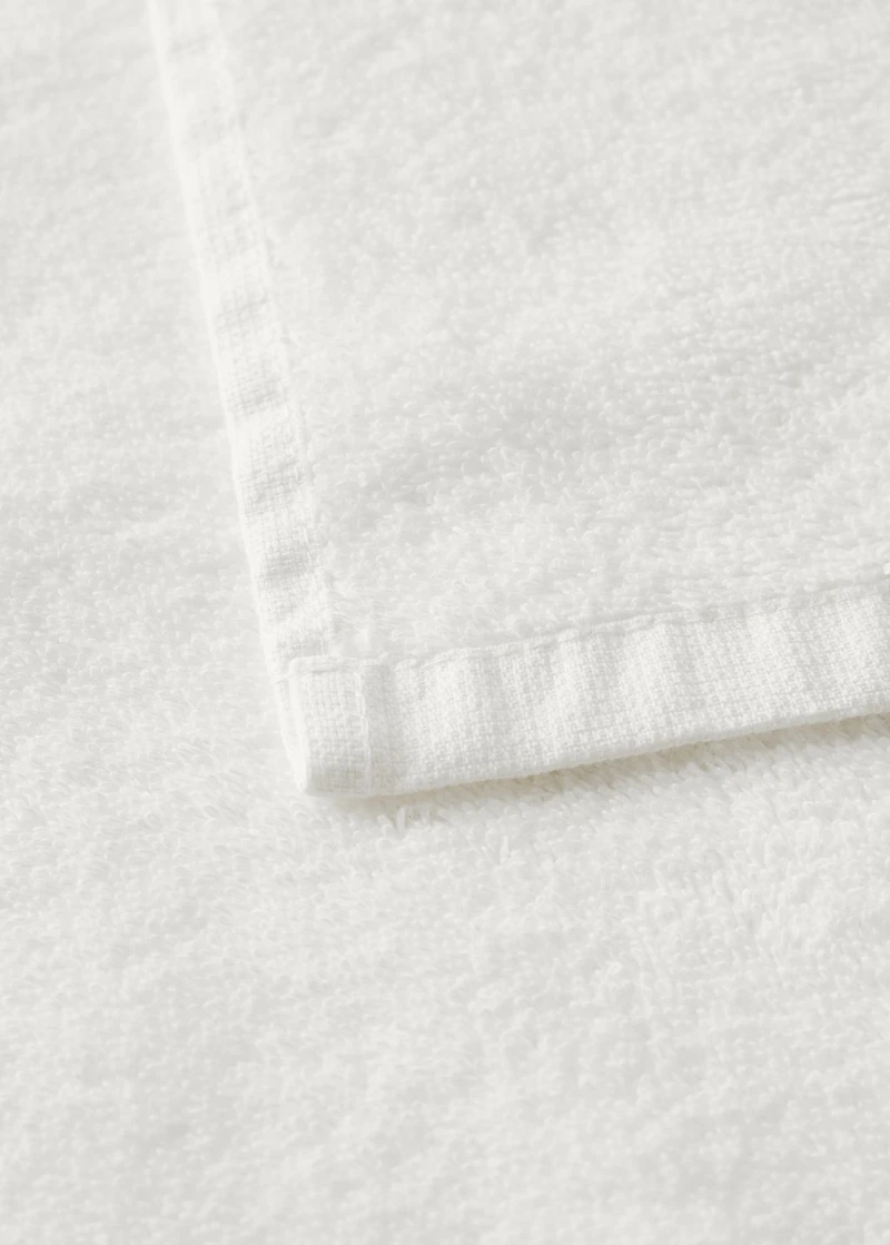 100% cotton guest towel with lace trim