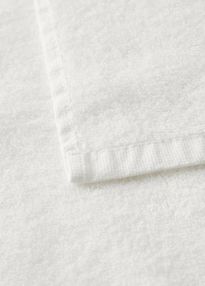 100% cotton guest towel with lace trim