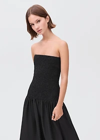 Strapless maxi-dress