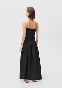Strapless maxi-dress