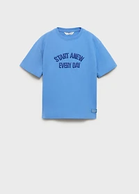 Embossed design T-shirt