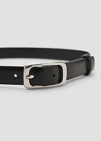 Rectangular buckle belt