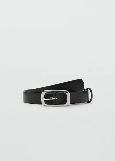 Rectangular buckle belt