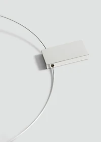 Rigid rectangular-bead necklace