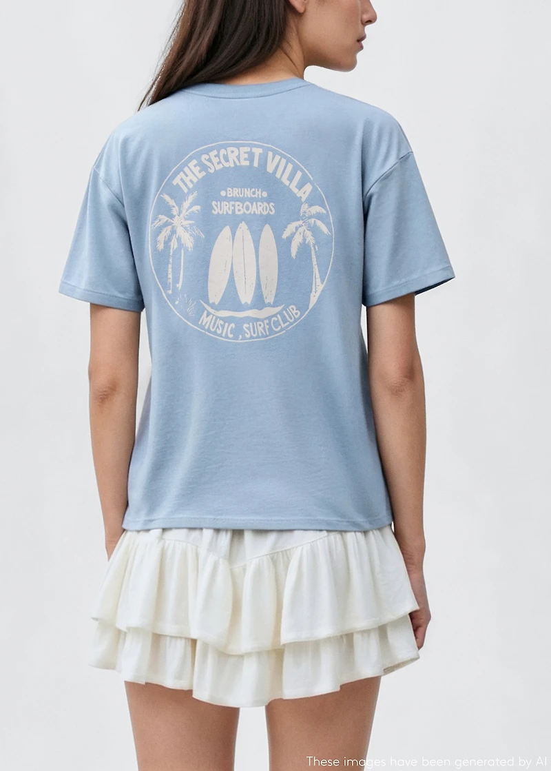 Surf printed t-shirt