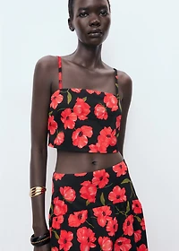 Floral crop top
