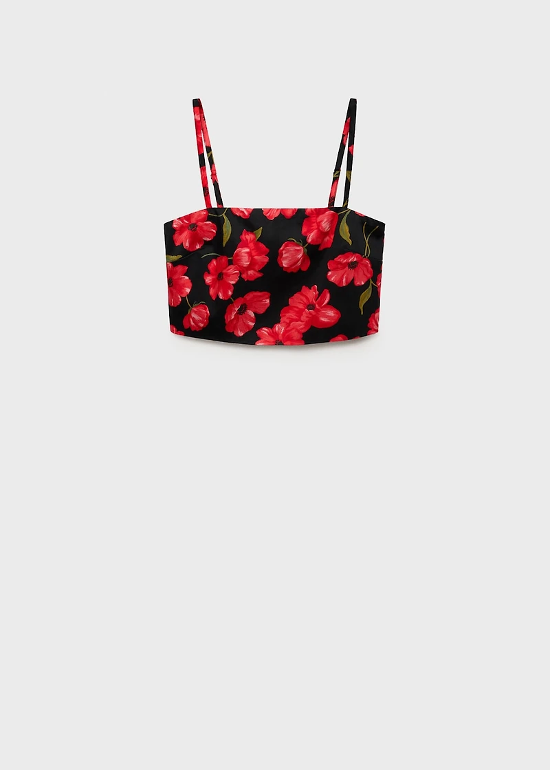 Floral crop top