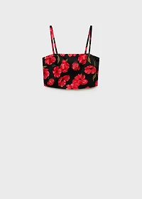 Floral crop top