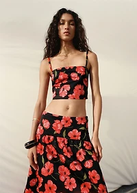 Floral crop top