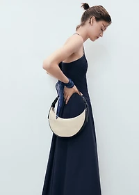 Combined halter-neck dress