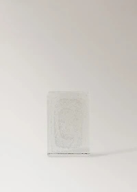 Bubble glass paperweight