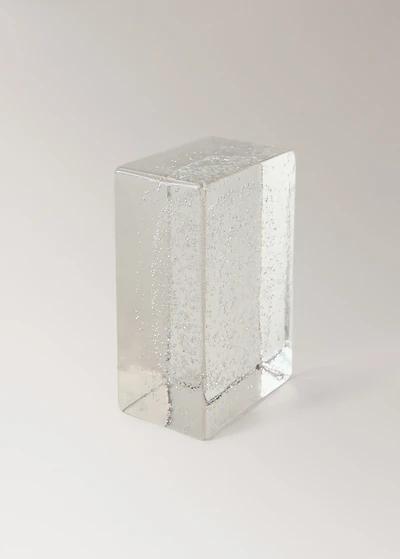 Bubble glass bookends