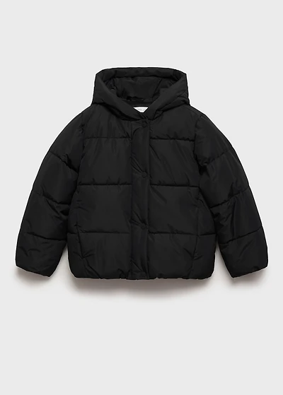 Hooded liner quilted coat