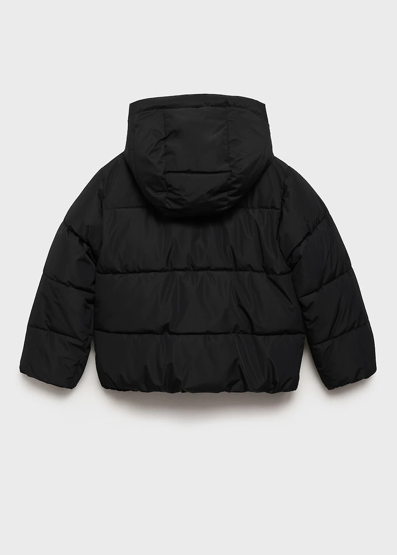 Hooded liner quilted coat