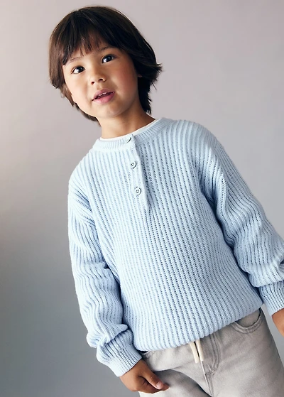 Knitted cotton sweater