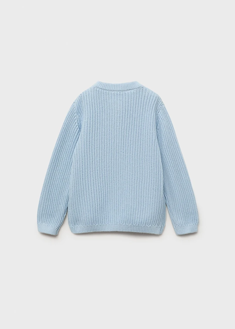 Knitted cotton sweater