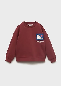 Message printed sweatshirt