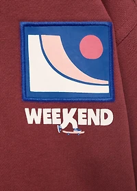 Message printed sweatshirt