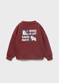 Message printed sweatshirt