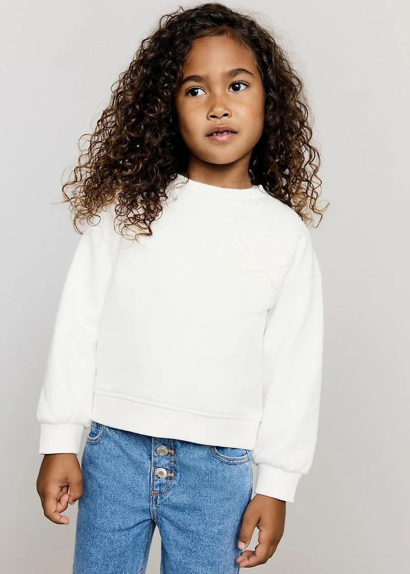 Sweatshirt with embroidered star