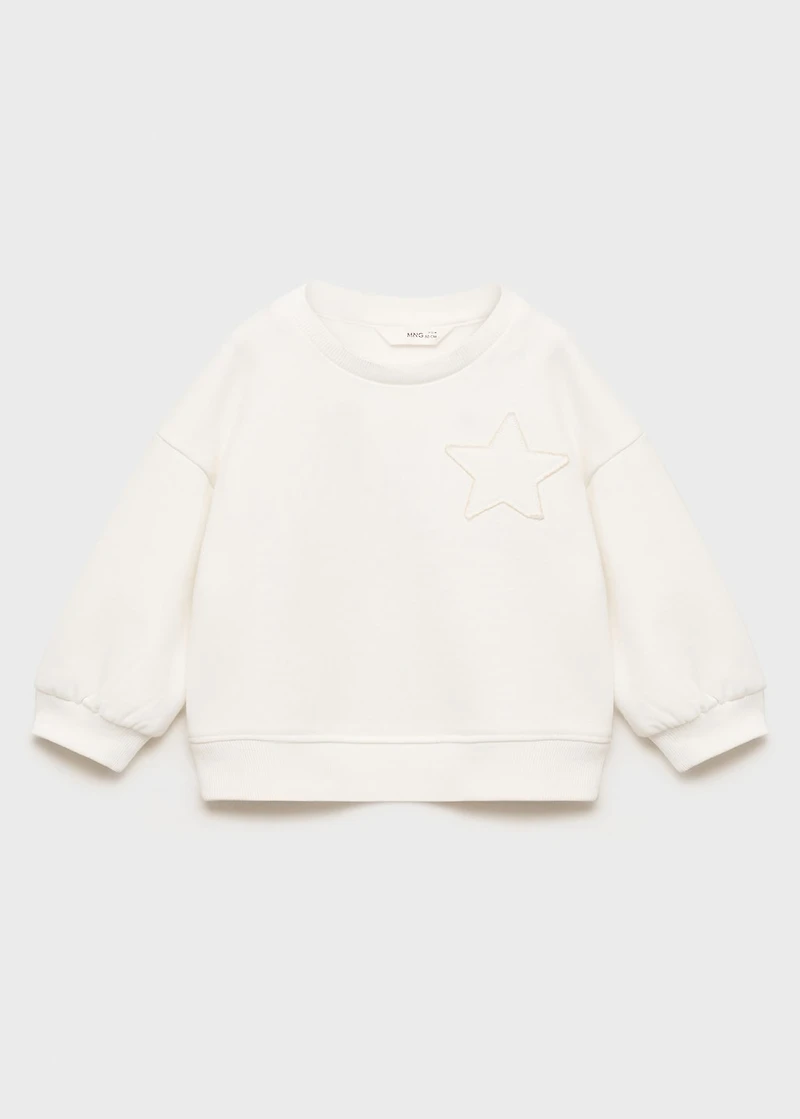 Sweatshirt with embroidered star