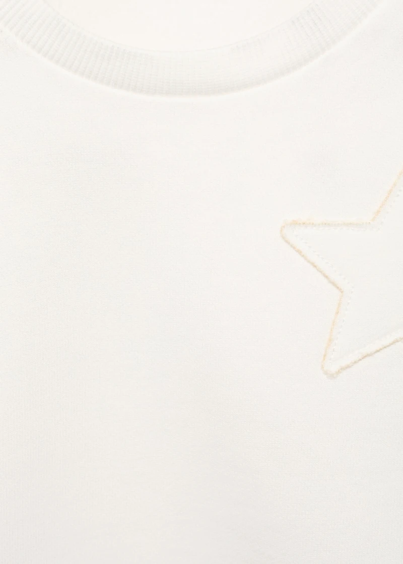 Sweatshirt with embroidered star