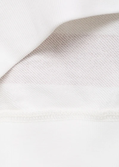 Striped sweatshirt with embroidered detail