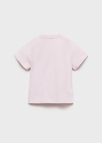 Embossed detail printed t-shirt