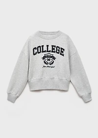 Monochrome college sweatshirt