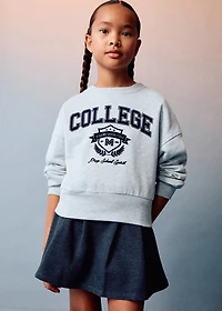 Monochrome college sweatshirt