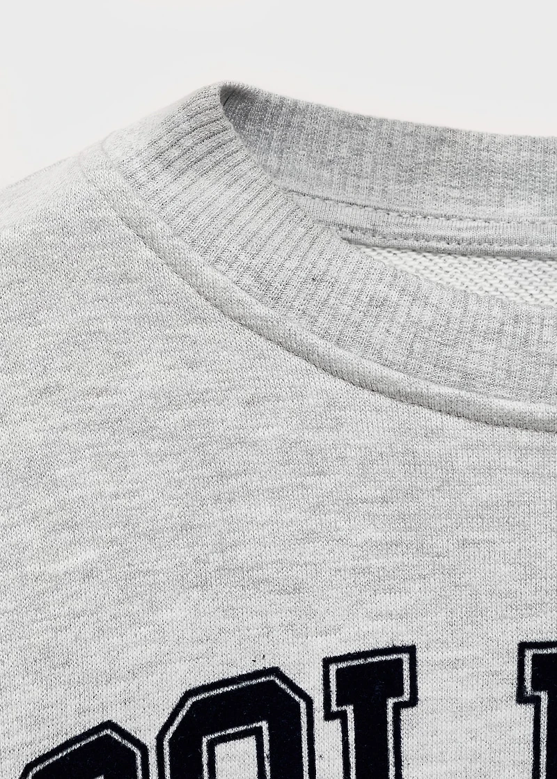 Monochrome college sweatshirt