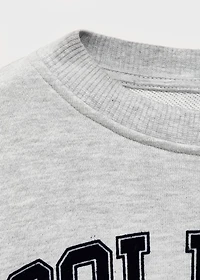 Monochrome college sweatshirt