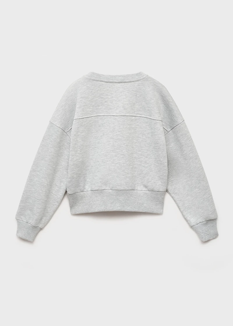 Monochrome college sweatshirt