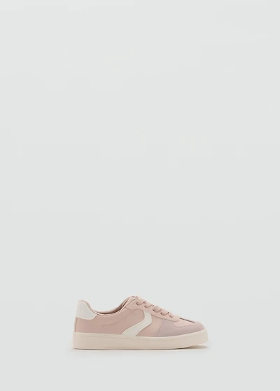 Combined sneakers with laces