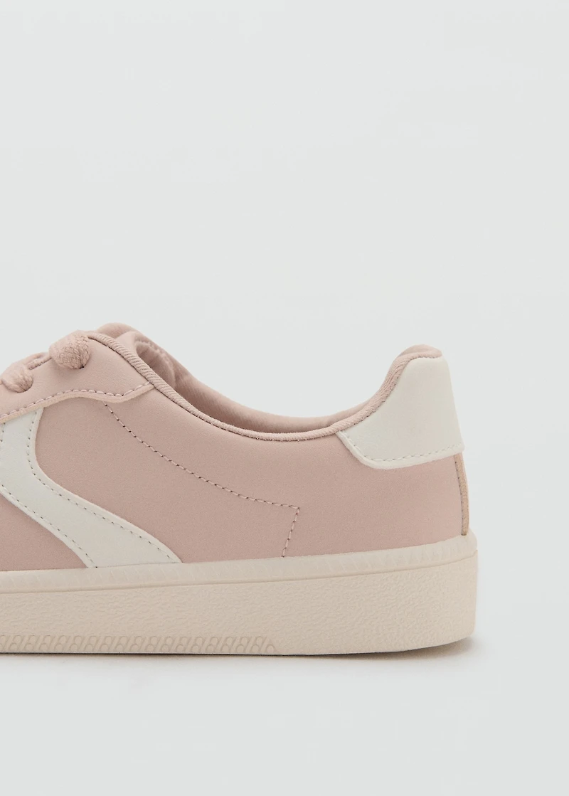 Combined sneakers with laces