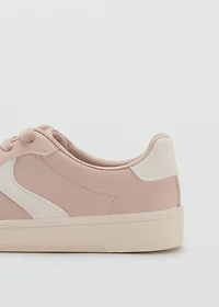 Combined sneakers with laces