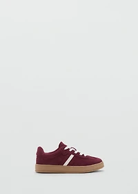 Leather mixed sneakers