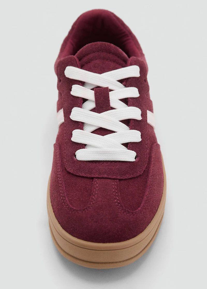 Leather mixed sneakers