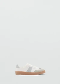 Leather mixed sneakers