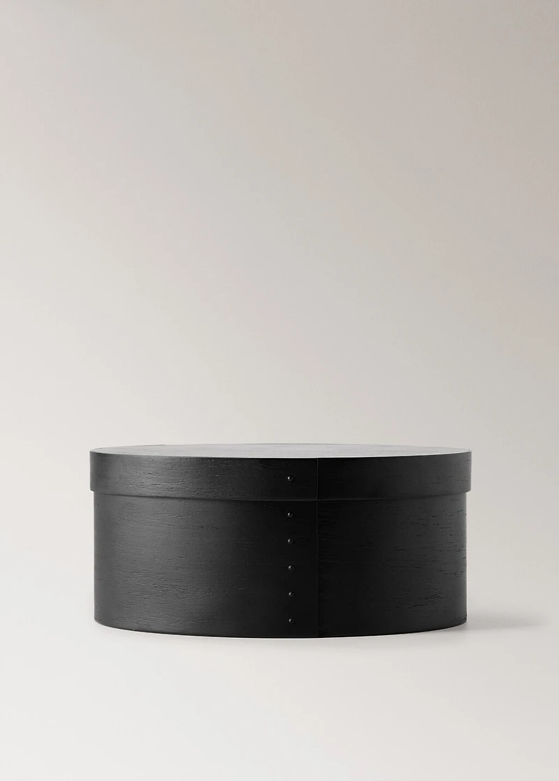 Medium oval wooden box