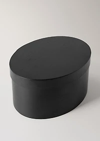 Medium oval wooden box